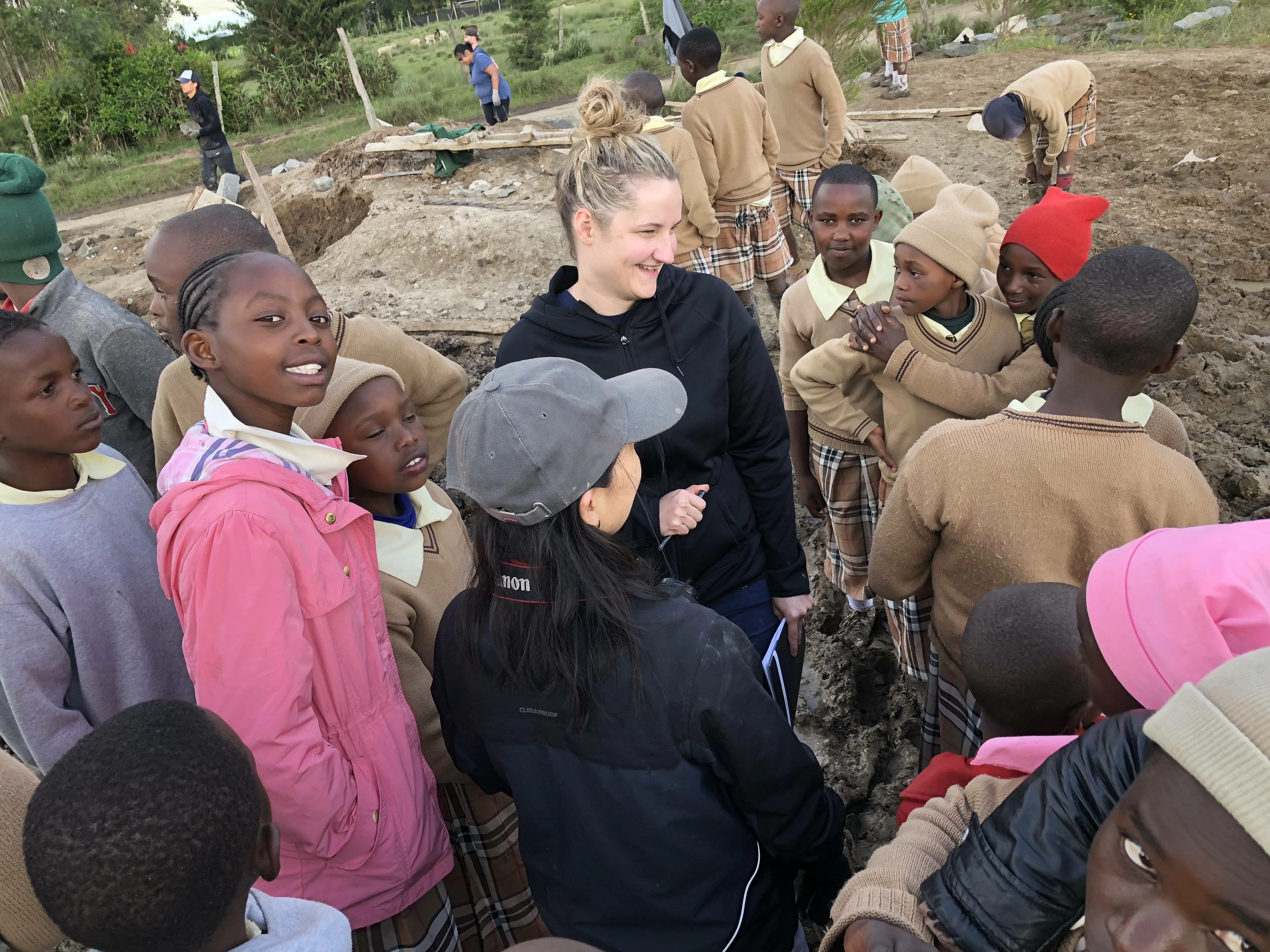 Gradvert's Michaela Reaney in Kenya